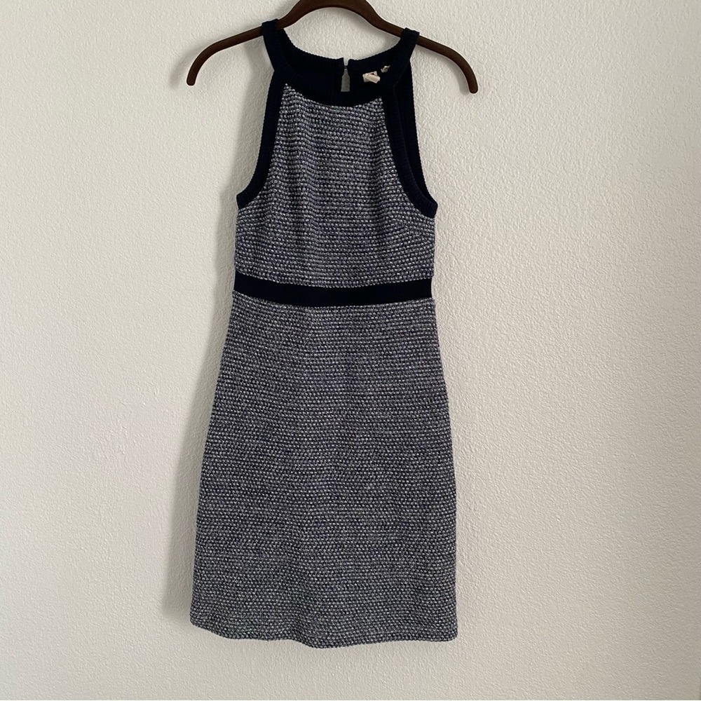 Dolan Anthropologie Women's Size XS Petite Blue Halter Knit Dress